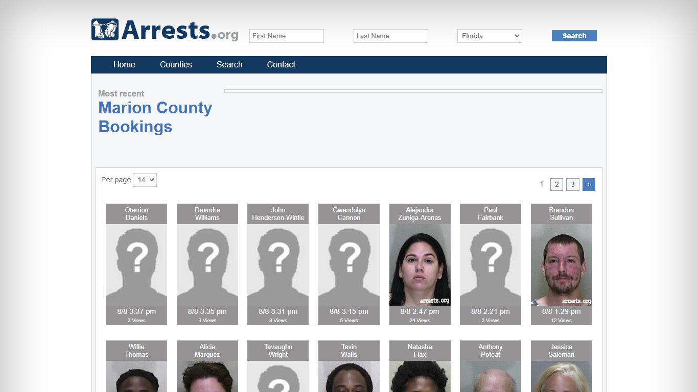 Marion County Arrests and Inmate Search